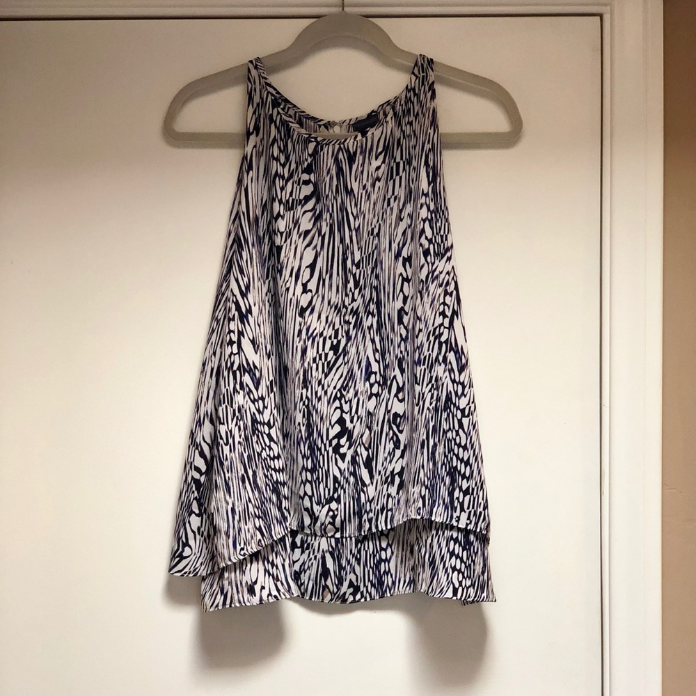 Halter faux split back blouse